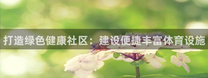 凯捷体育娱乐：打造绿色健康社区：建设便捷丰富体育设施
