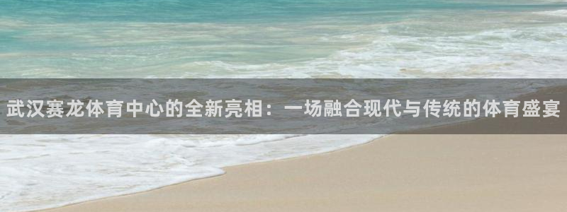 凯捷体育娱乐代理怎么样：武汉赛龙体育中心的全新亮相：一场融合